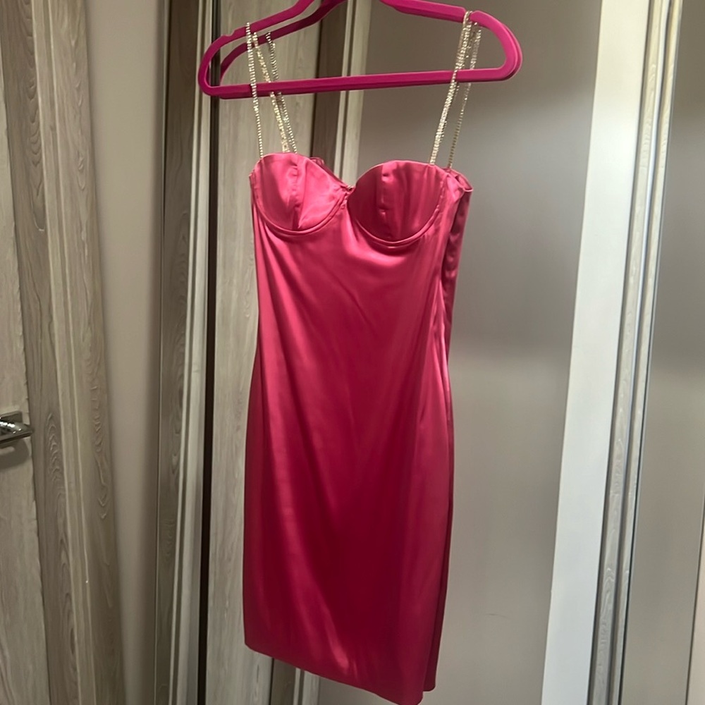 Hot pink dress, xs, new condition